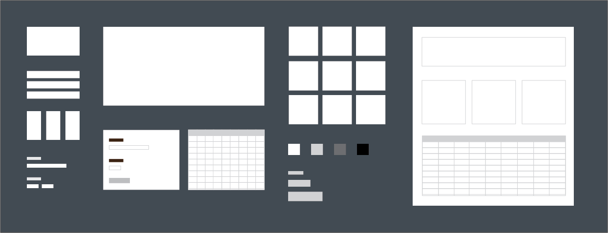 Enterprise Design System, Foundations of a ui design, Style guide, Application layout