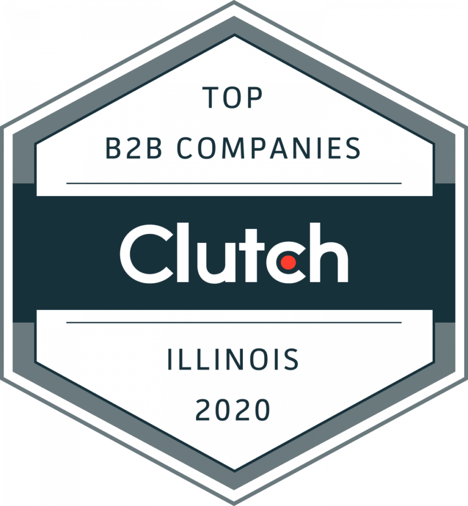 Clutch award for the top B2B companies in Illinois 2020