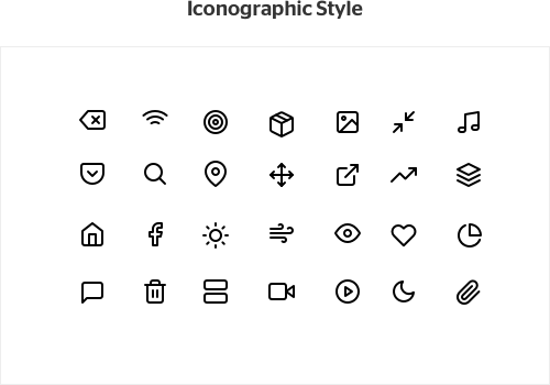 UI design example icon library