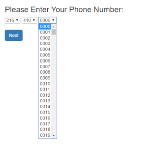 please enter your phone number