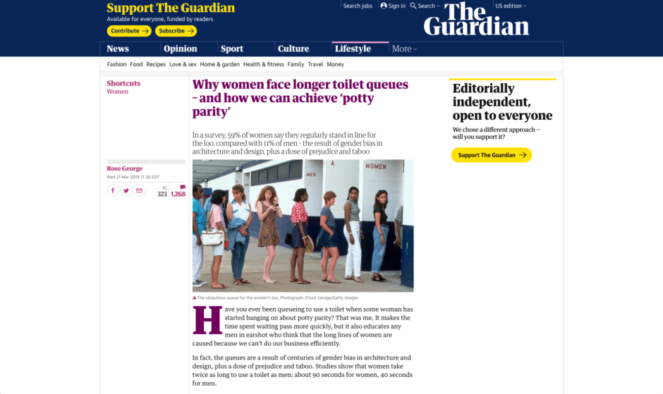 Why women face longer toilet queues – and how we can achieve 'potty parity', Women