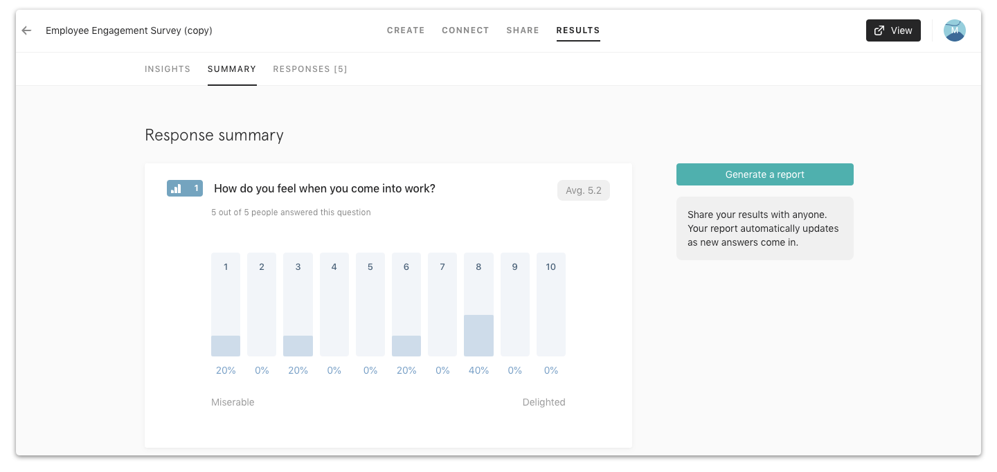 Tools for UX surveys - Typeform