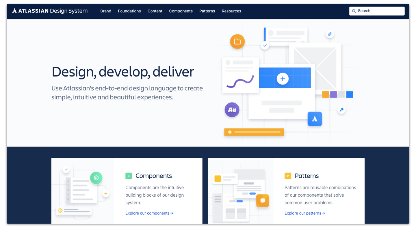 UX Design System - Atlassian screenshot