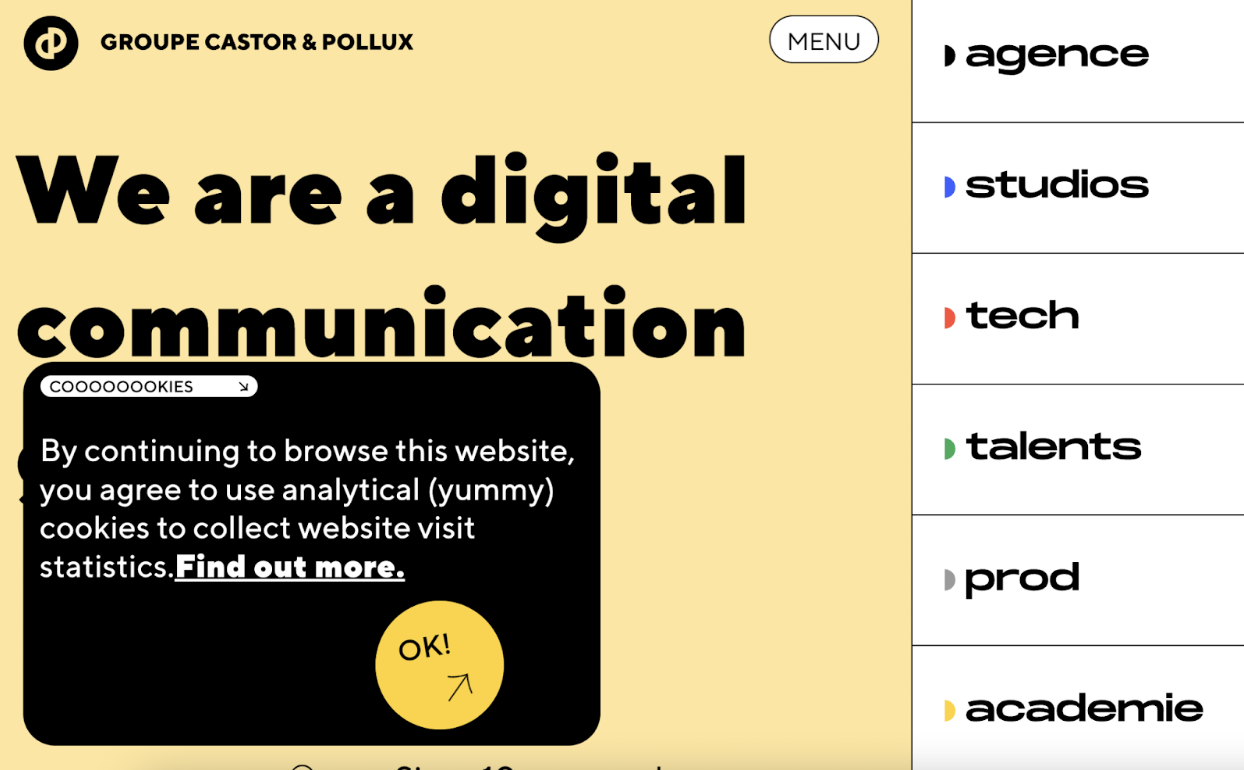 Groupe Castor & Pollux's cookie collection module