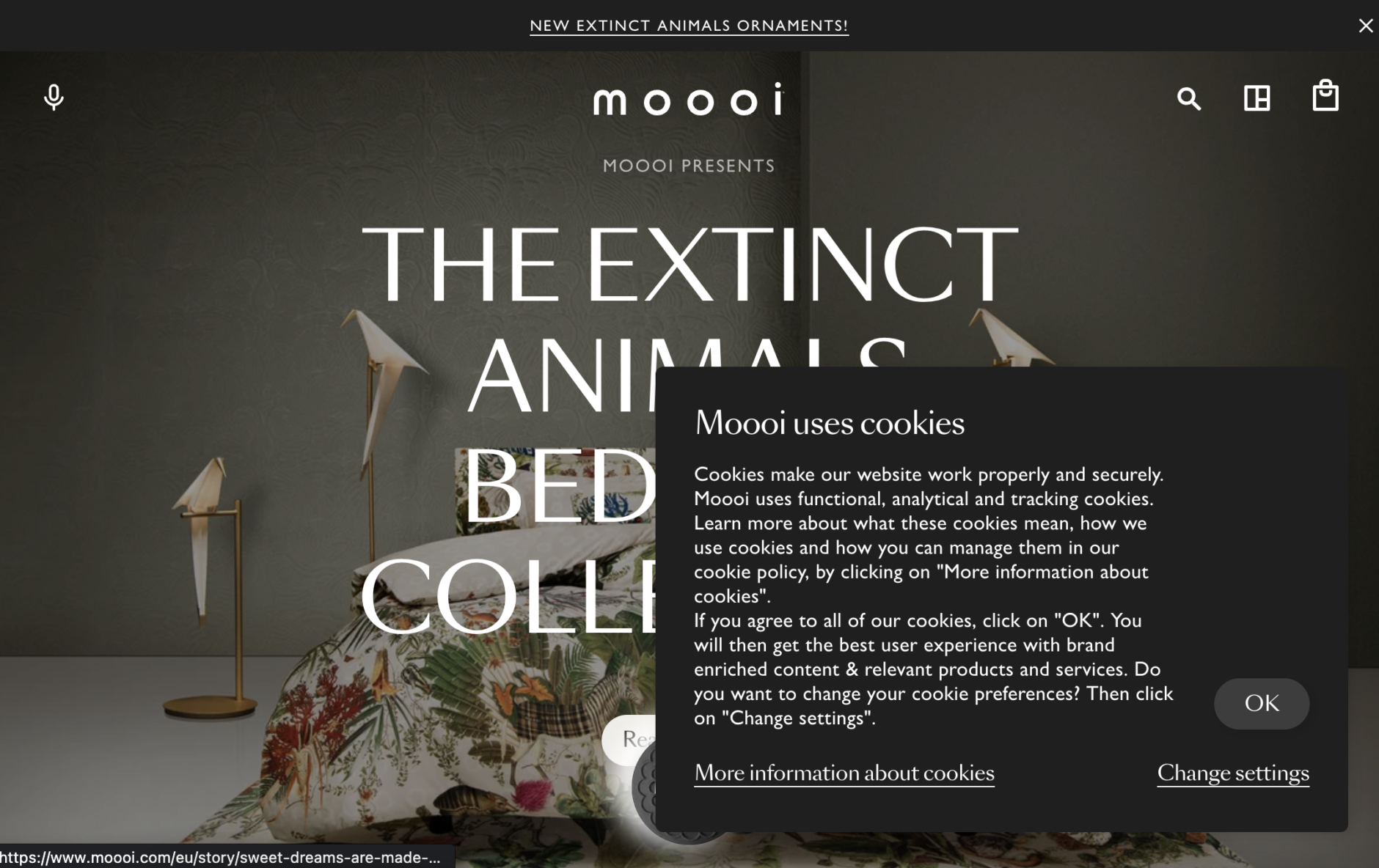 Moooi's cookie collection module