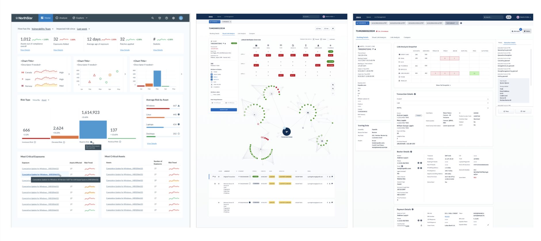 Examples of high-fidelity key page UI design and wireframes